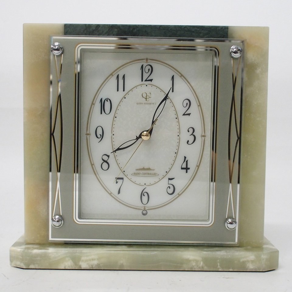 QE2 クイーンエリザベス2 象嵌細工 イタリア製 アンティーク調