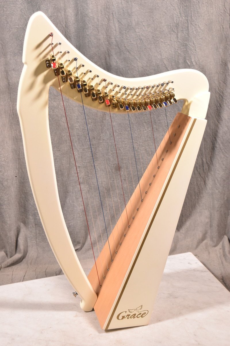 アイリッシュハープ ソフトケース付き ハープ エンジェルハープ 28弦
