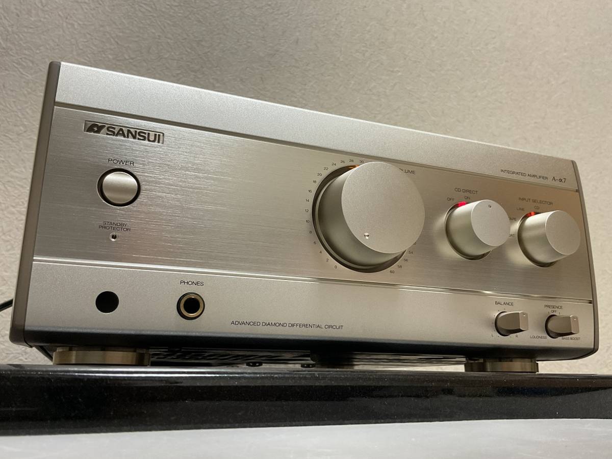 オーディオ機器 SANSUI A-α7 インテグレーテッドアンプ オーバーホール
