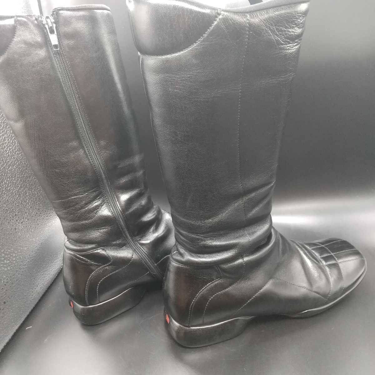 中5734☆PRADA SPORTサイドジップ ブーツ EURサイズ 36 1/2 (23～23.5cm)