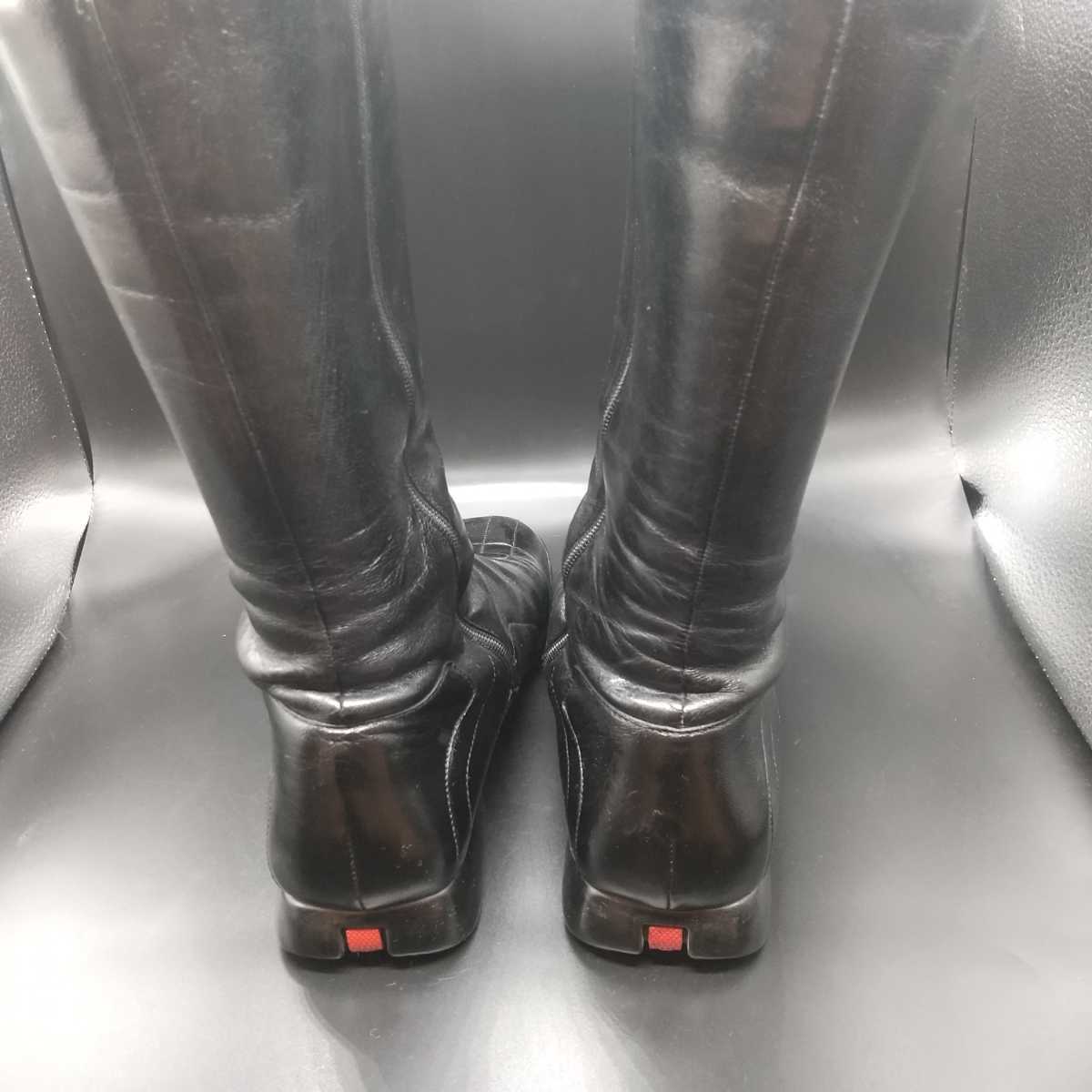 中5734☆PRADA SPORTサイドジップ ブーツ EURサイズ 36 1/2 (23～23.5cm)