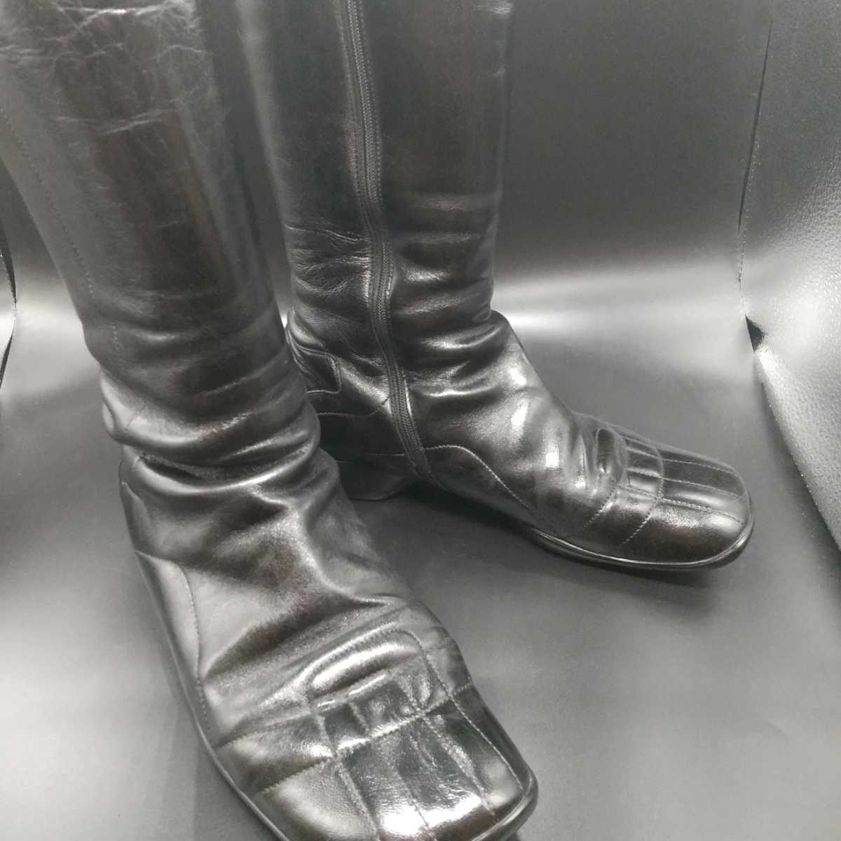 中5734☆PRADA SPORTサイドジップ ブーツ EURサイズ 36 1/2 (23～23.5cm)