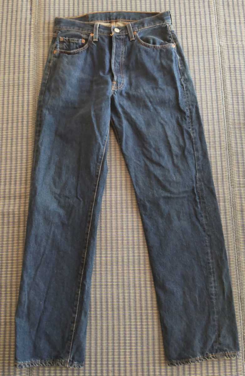 リーバイス501 W33L36 赤耳 黒カン 555 バレンシア 95年 USA製 bigE  