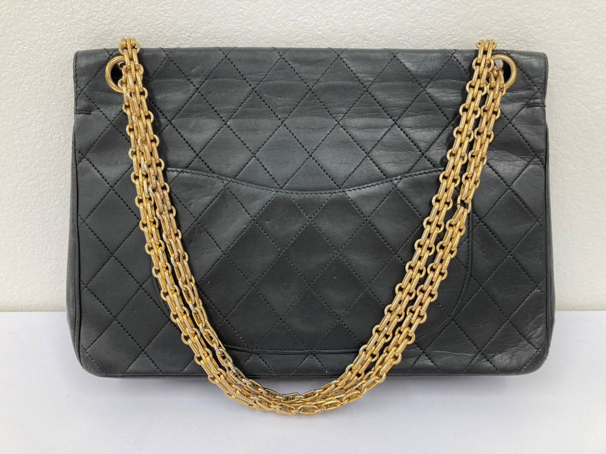 1円〜】 CHANEL シャネル マトラッセ 26cm ストレートフラップ 