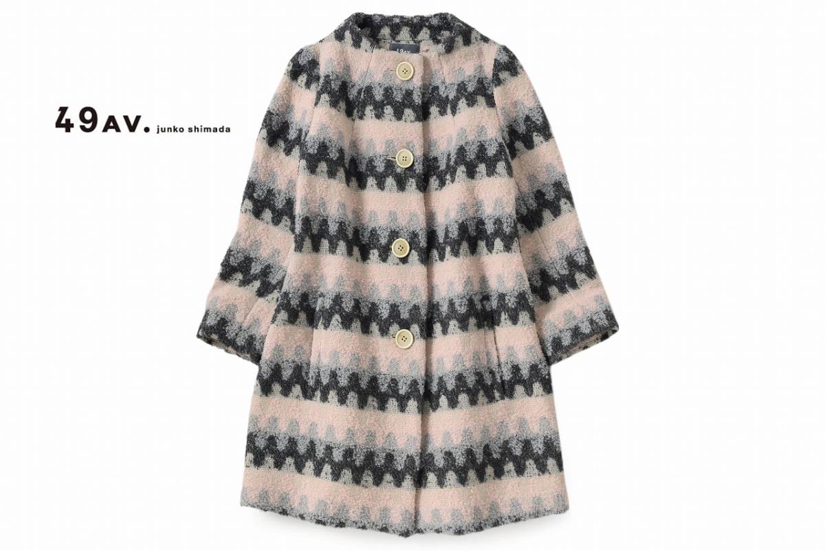  49AVジュンコシマダ 38size/9号 コートD093(Mサイズ)｜売買されたオークション情報、yahooの商品情報をアーカイブ公開 - オークファン Mサイズ