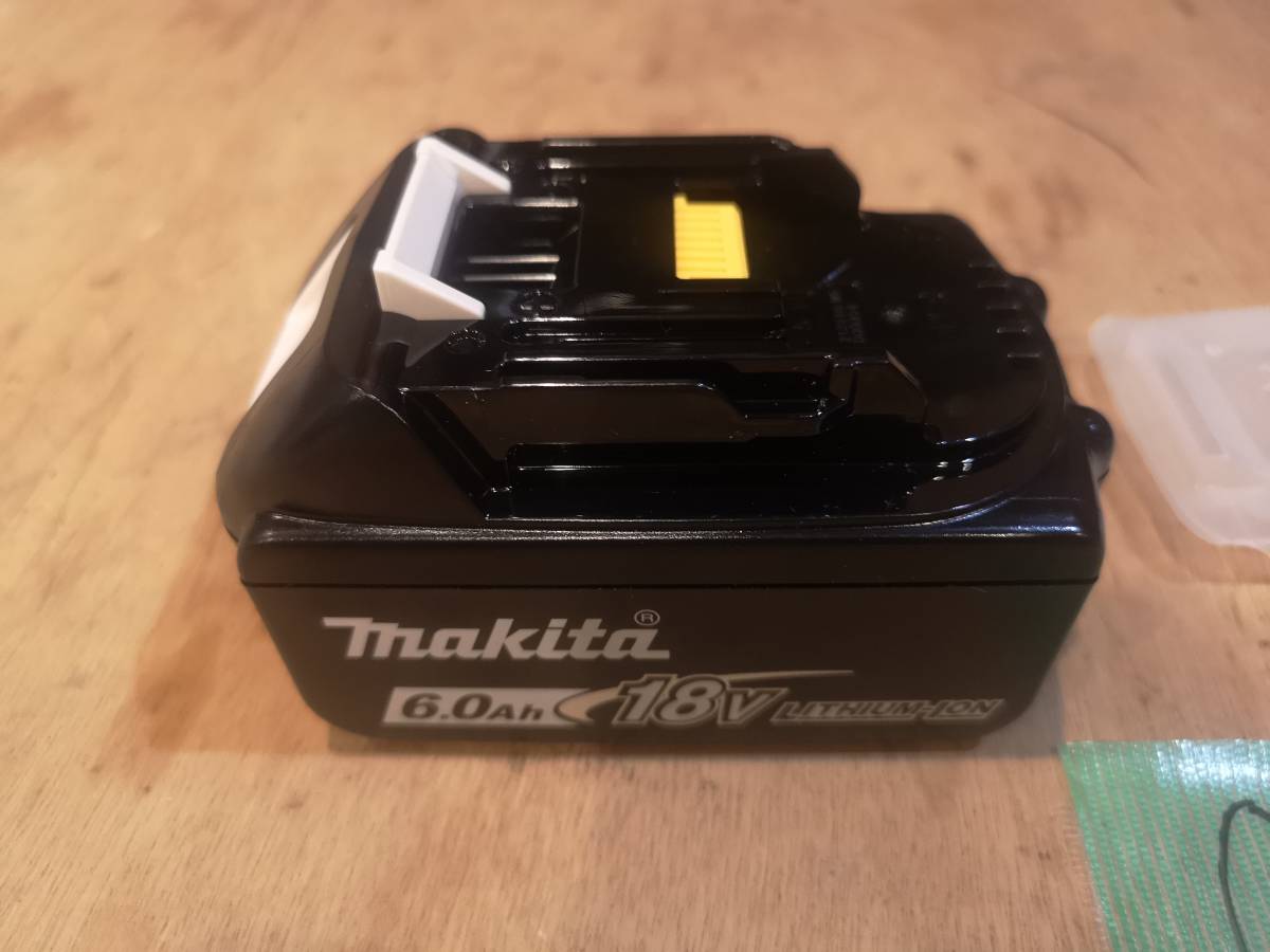 マキタ 純正リチウムイオンバッテリー BL1860B 18V 6.0Ah 充電回数0回 