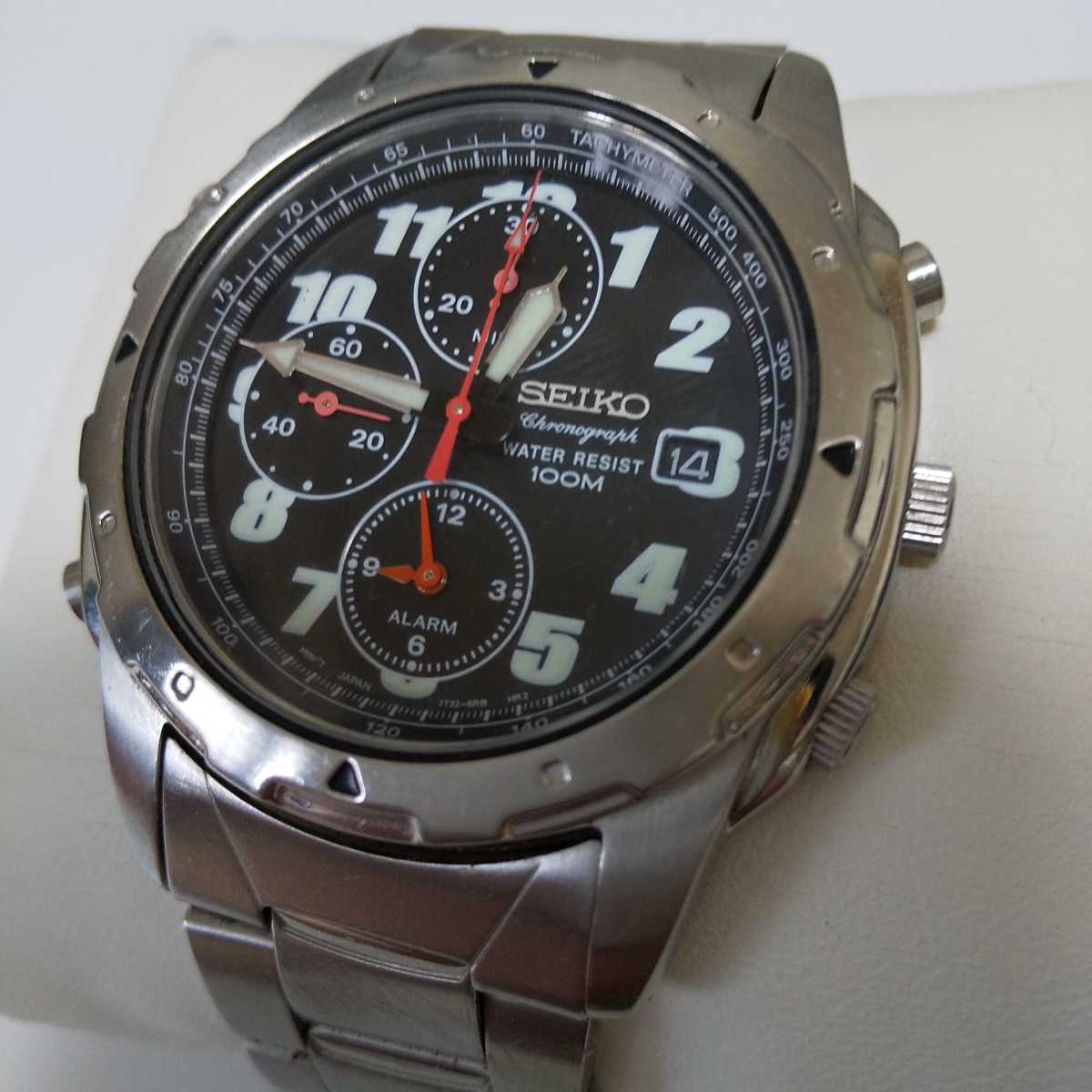 7T32-6M30 セイコー クロノグラフ メンズ腕時計 クォーツ 非可動 中古品 美品 