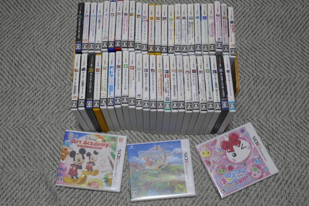 【ソフト単品】3DSソフト　50点セット　まとめ売り①　動作確認済み ◇未開封含む 3DSソフト 人気50本セット /ジャンク 【公式通販】