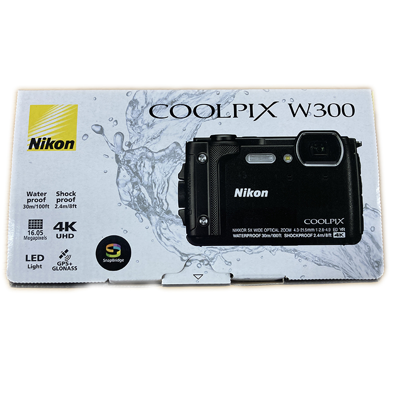 ニコン Nikon 防水デジタルカメラ COOLPIX W300 ブラック 新品 N00036