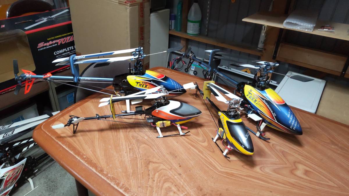 TREX 450と250 4機 0 Align 1 AIR-RC – DS450⁄455