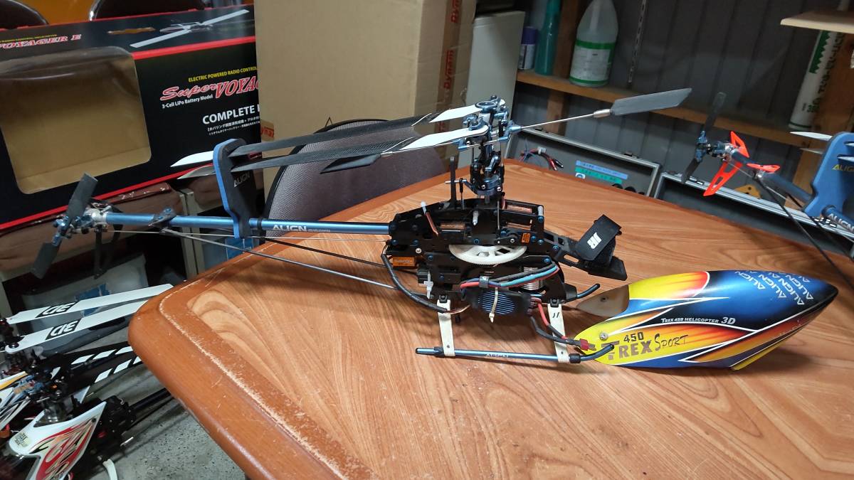 TREX 450と250 4機 0 Align 1 AIR-RC – DS450⁄455