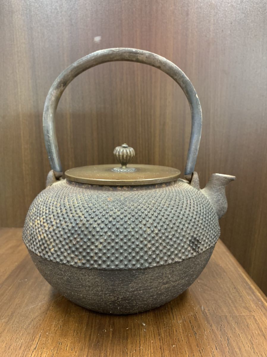 南部鉄器 急須 骨董 古美術 古道具 金属工芸 鉄瓶 鉄瓶 茶道具 急須