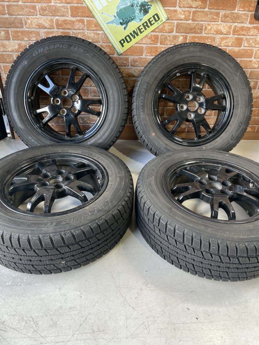 30プリウス純正　バリ山　195/65Ｒ15　ダンロップ　スタッドレスセット トヨタ 30系 プリウス純正 4本セット！195/65R15 冬用バリ山
