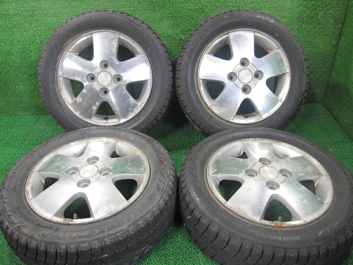 HOT，定番人気 山形発 スズキ純正 アルミホイール 13インチ 4.5J 4穴 PCD100 OFF50/ブリヂストン REVO2 155/65R13(スタッドレスタイヤ)｜売買されたオークション情報、yahooの商品情報をアーカイブ公開 - オークファン 4穴