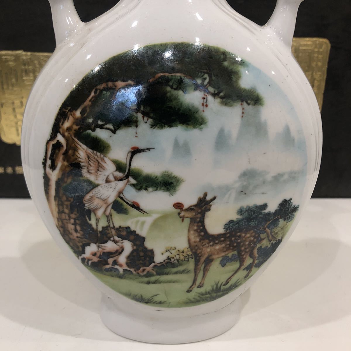 霊芝酒 リンチーチュウ 古酒 中国酒 未開栓 箱入り 陶器 希少 750ml×