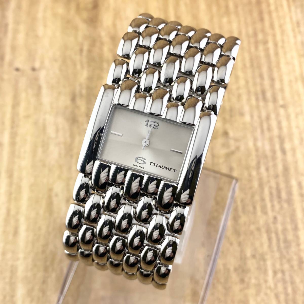 1円〜】CHAUMET ショーメ 腕時計 メンズ ケイシス 42K シルバー文字盤 