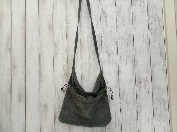 Hender Scheme ed cross bag big /ショルダーバッグ/巾着/バッグ/スエード/グレー