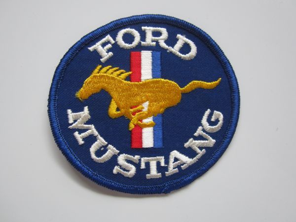ビンテージ フォードマスタング FORD MUSTANG 馬 青 外車 アメ車 ロゴ