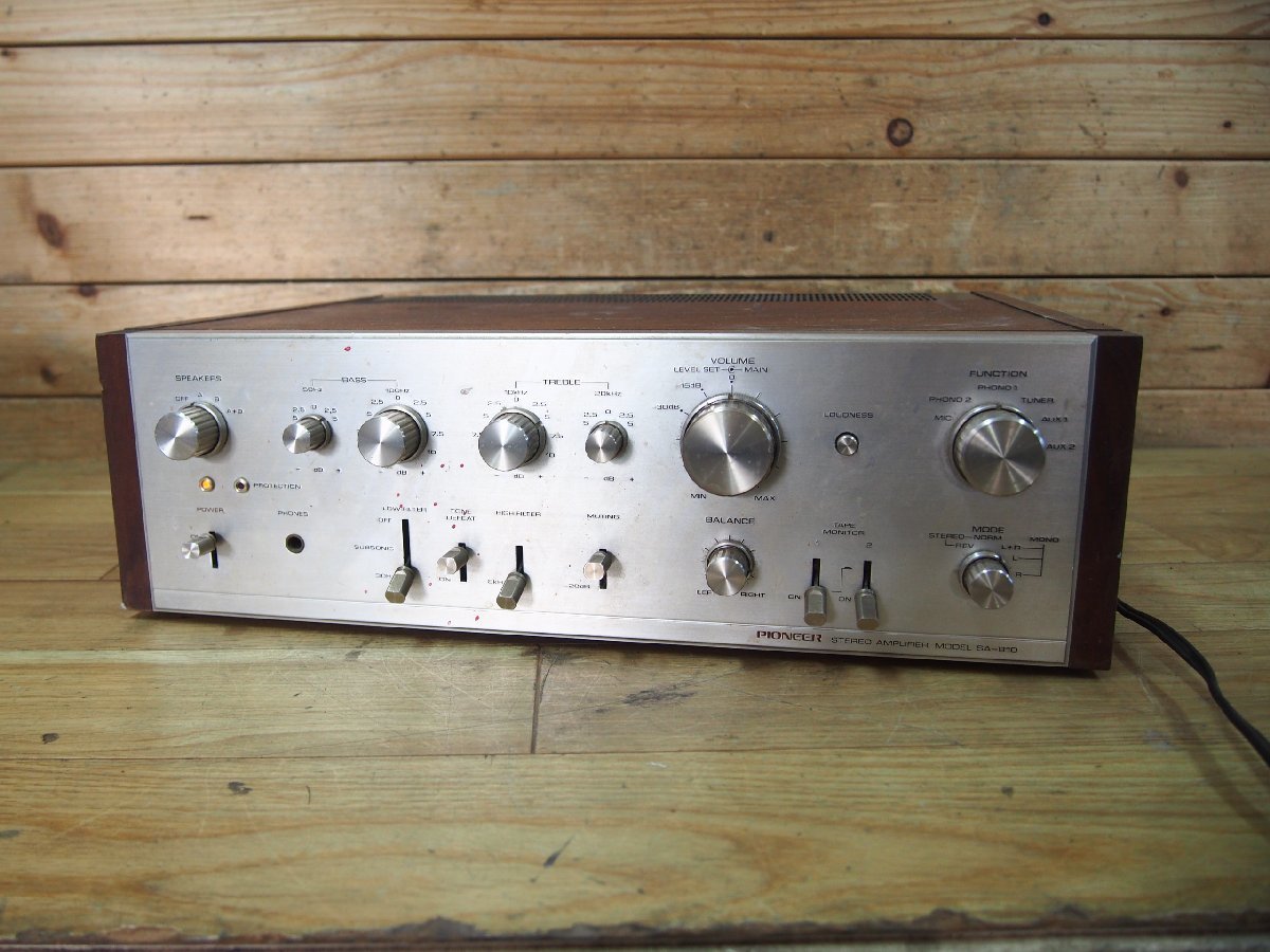☆【1H1010-1】 pioneer パイオニア プリメインアンプ SA-810 音響機器