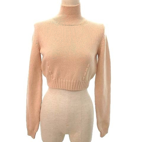 フェンディ FENDI 21AW カシミヤ100％ 長袖 ニット セーター ショート  