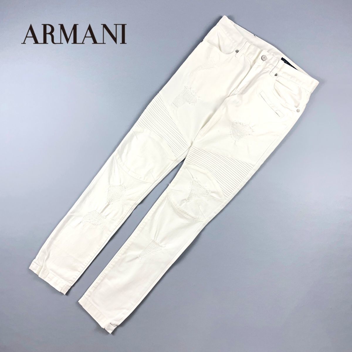 美品 ARMANI EXCHANGE アルマーニエクスチェンジ ダメージ加工 
