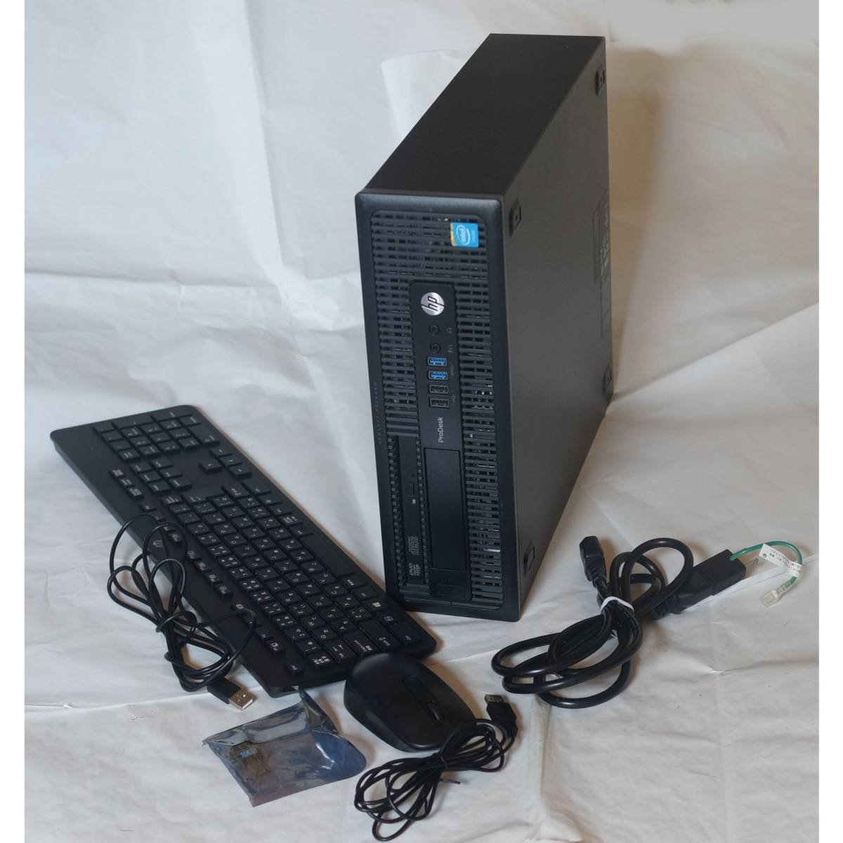 HPセット : 第四世代国産CPU搭載 4GB/SSD128GB+HDD250GB/Win10/DVD/OFFICE2019/無線LAN付き/キーボード/マウス