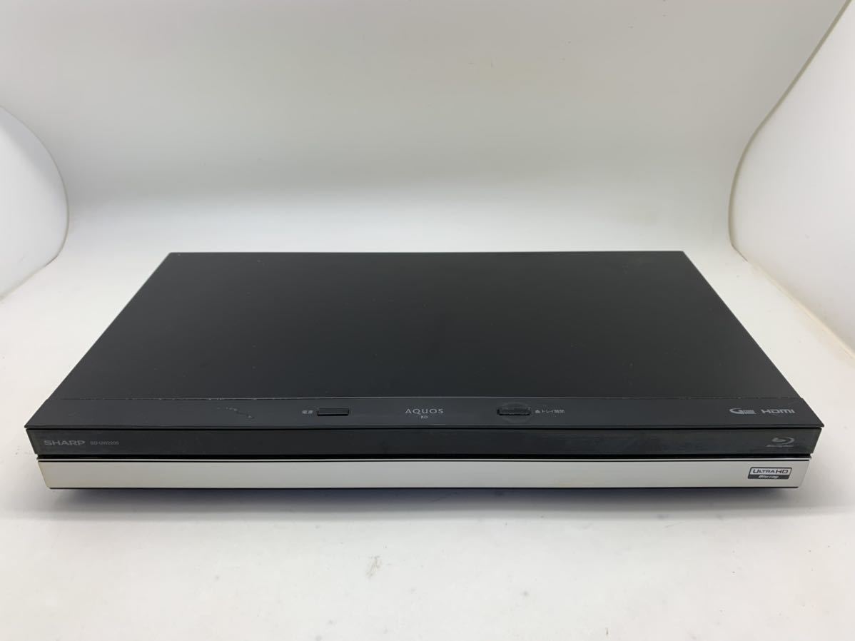 SHARP シャープ ブルーレイレコーダー BD-UW2200 電源コード リモコン
