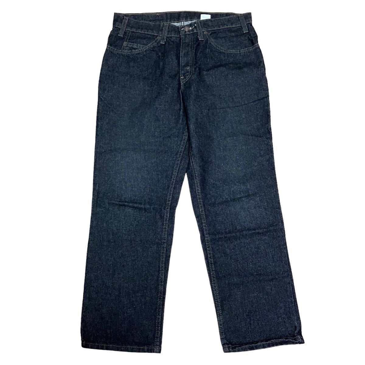 デッドストック 80s Levis 505 デニムパンツW34 ブラック HUSKY 先染め 