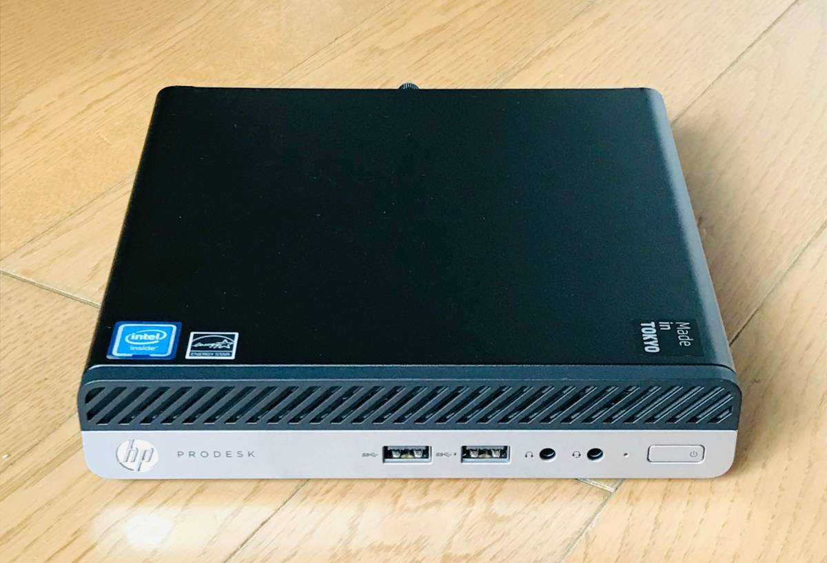 超高速 NVMe 第8世代 HP ProDesk 400 G4 DM (japan) / Core i3-8100T 