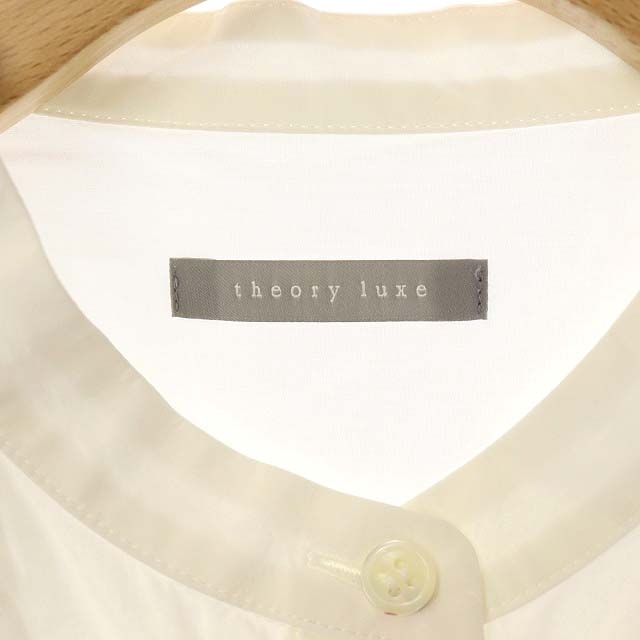 セオリーリュクス 21SS COTTON POPLIN MILANA スタンドカラーシャツ 