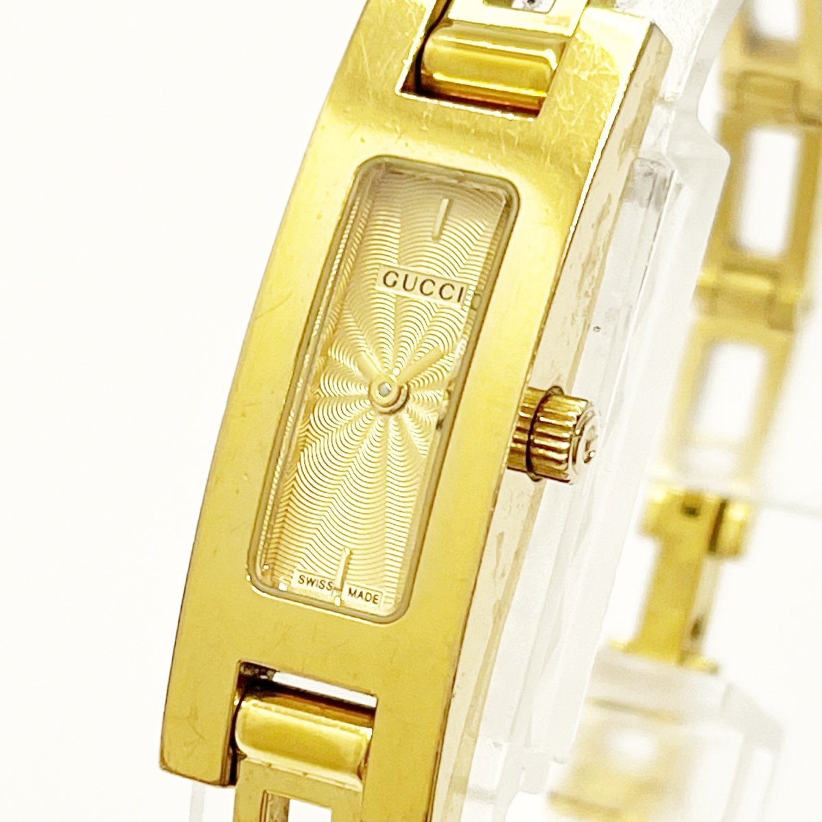 1円スタート】【良品・箱付き】 GUCCI グッチ 3900L GP ゴールド文字盤
