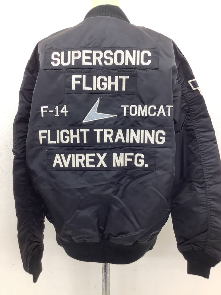 AVIREX F-14 TOMCAT フライトジャケット ブラック 希少 XLサイズ