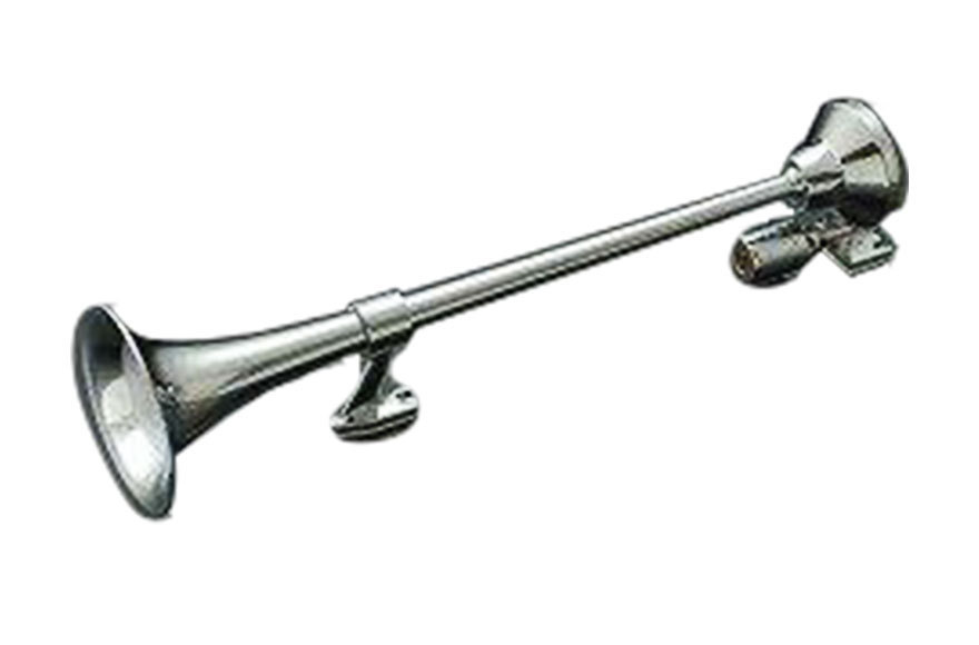 HKT 丸ビッグホーン メッキ クローム 24V車用 トラック用品 エアーホーン エアホーン ホーン ヤンキーホーン キタハラ 重低音