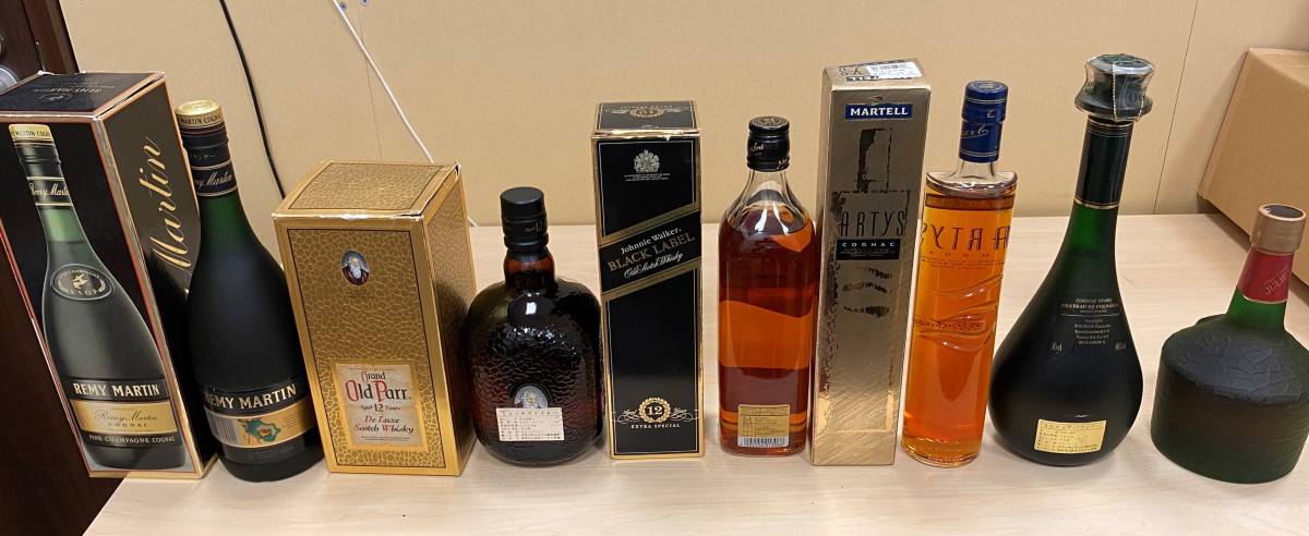 未開栓】 お酒6点まとめ売り レミーマルタン オールドパー ブラック