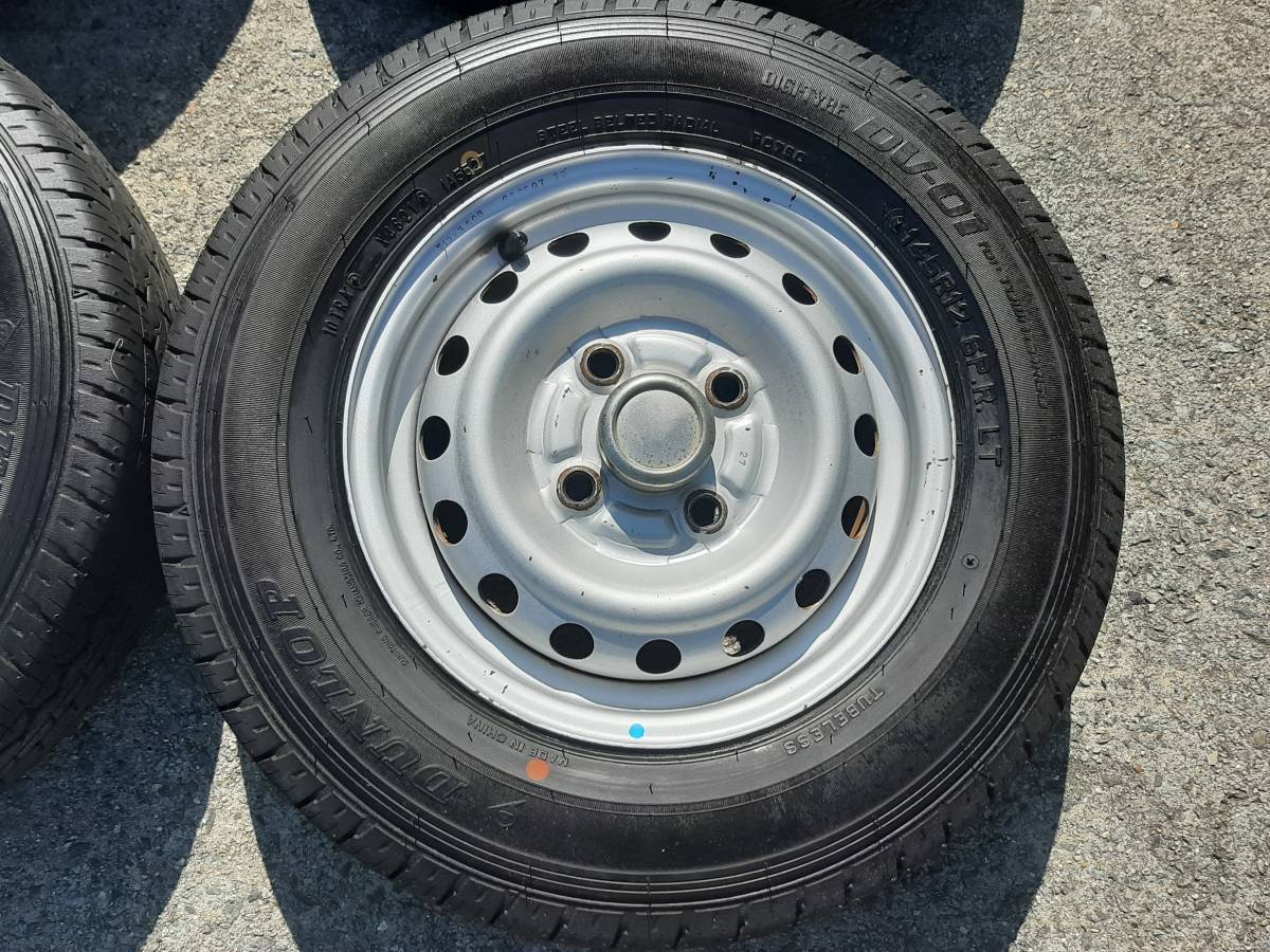 ミ2 超バリ山 2021年製 ダンロップ 三菱純正ホイール 145/80/12 145R12 