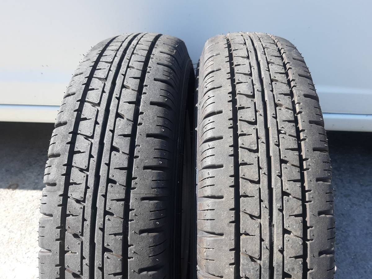 ミ2 超バリ山 2021年製 ダンロップ 三菱純正ホイール 145/80/12 145R12 