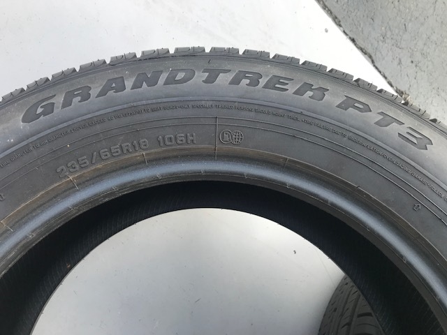 ダンロップ　GRANDTREK 　PT3　235/65R18　４本　中古良品　 235&frasl;65R18 GRANDTREK PT3 58，000円 代引可◇◆ 住友ゴム工業