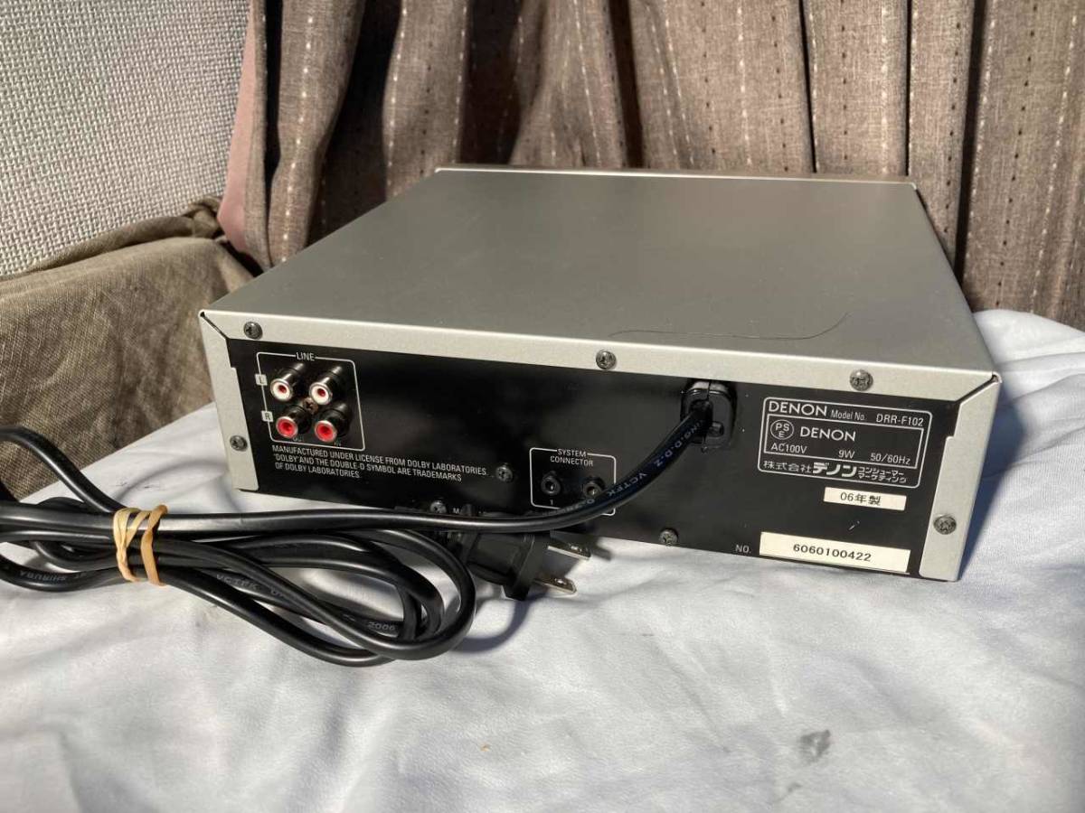 J】DENON DRR-F100 カセットデッキ デノン 060579 DENON デノン