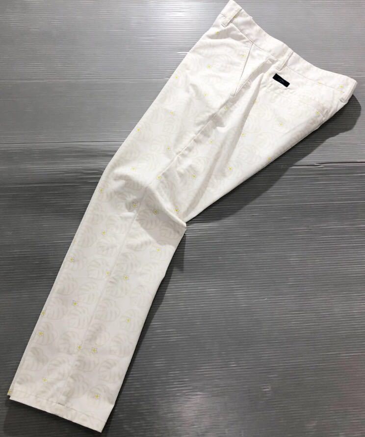 新作入荷，新作入荷，HOT 154 Callaway キャロウェイ ラベルロゴワッペン リーフ 花 総柄 ストレッチ素材 ゴルフ パンツ ホワイト L(84cm～)｜売買されたオークション情報、yahooの商品情報をアーカイブ公開 - オークファン パンツ、スラックス