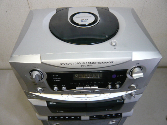 ☆創和 SOWA DVC-W501 DVD ダブルカセット カラオケシステム マイク