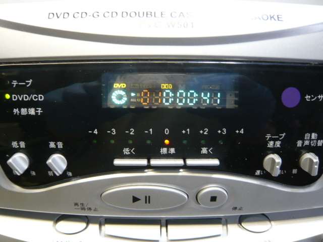 ☆創和 SOWA DVC-W501 DVD ダブルカセット カラオケシステム マイク