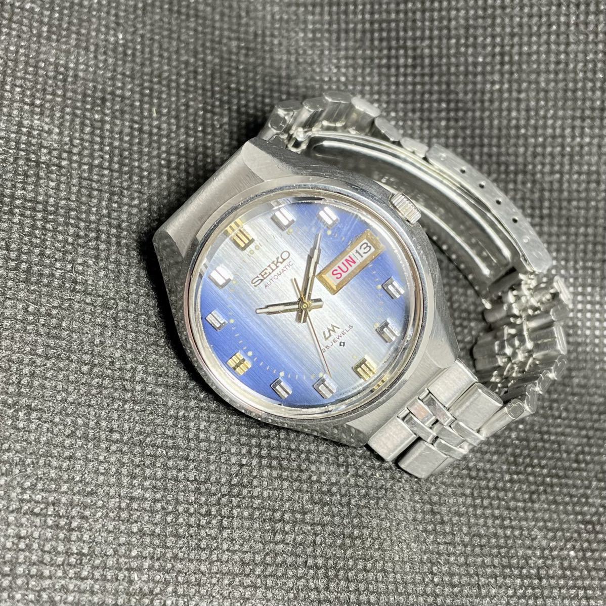 オーバーホール済み SEIKO ロードマチック 25石 自動巻き ブルー
