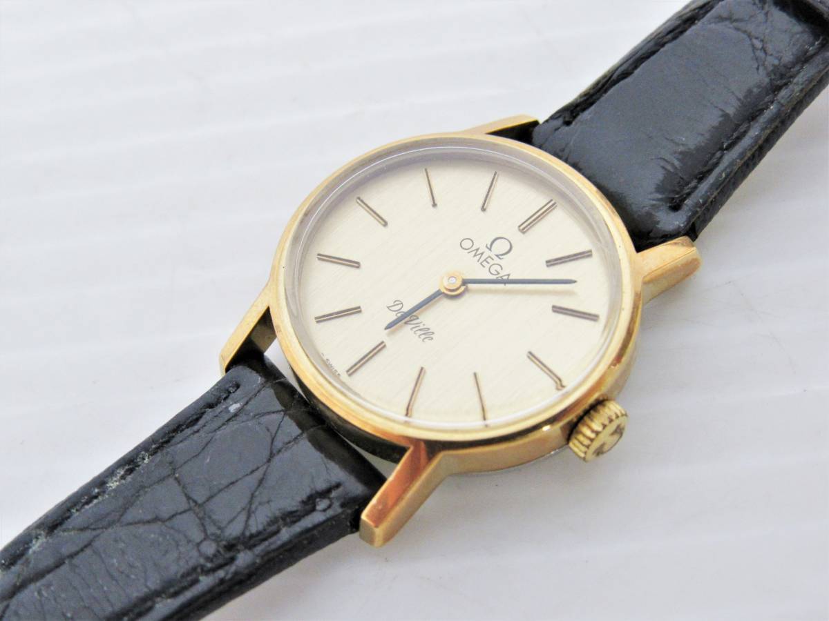 動作品 OMEGA オメガ デヴィル デビル 腕時計 レディース 手巻き GP