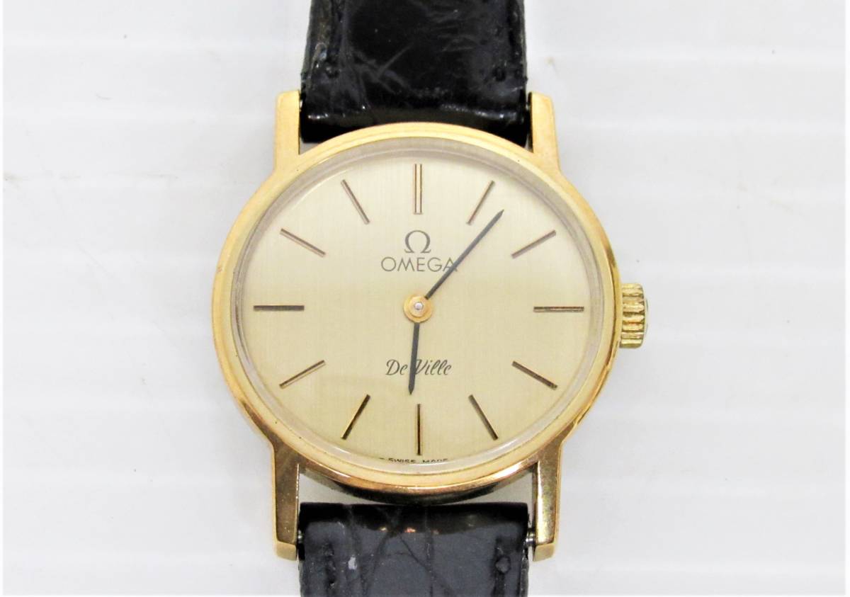 動作品 OMEGA オメガ デヴィル デビル 腕時計 レディース 手巻き GP