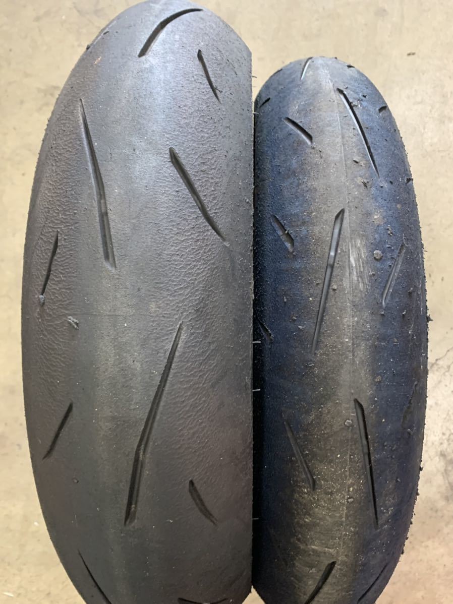 ダンロップDUNLOP α-13SP 110/70R17 140/70R17 前後セット！バリ山
