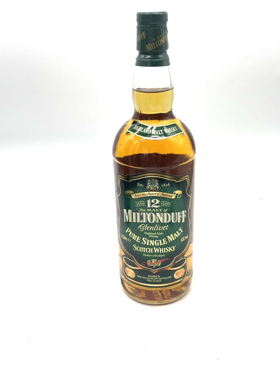 古酒 ミルトンダフ 12年 グレンリベット 箱付 750ml 43% ハイランド