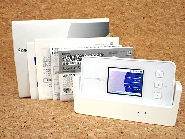 中古 良品】SIMフリー UQ Speed Wi-Fi 5G X11 スノーホワイト NAR01SWU