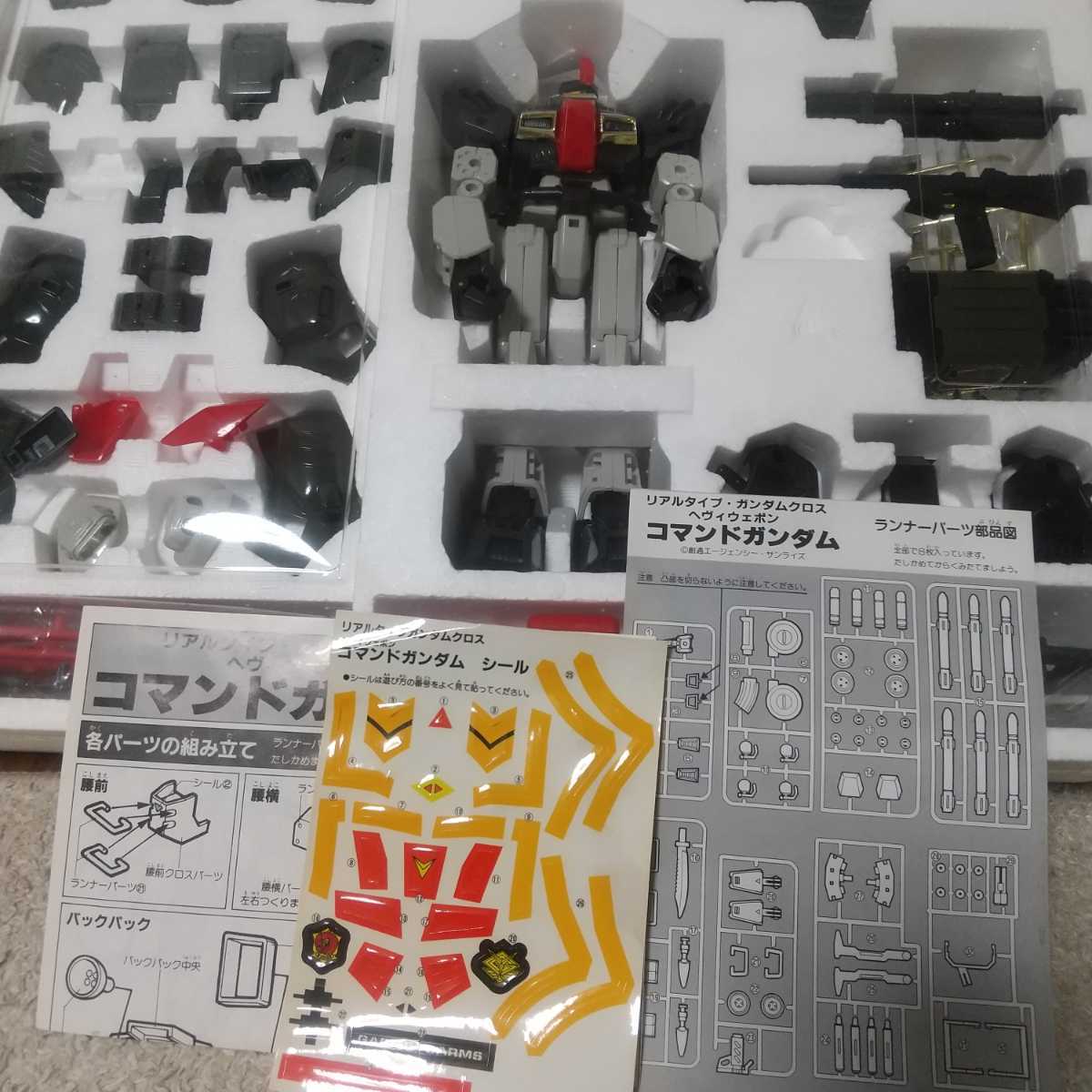 未使用、中箱未開封リアルタイプガンダムクロス コマンドガンダム ヘヴィ ウェポン 超合金 バンダイ デッドストック_5