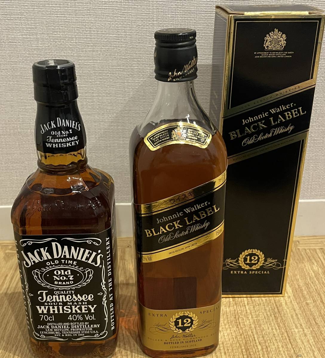 NN1010 未開封 JACK DANIEL'S ジャックダニエル Johnnie Walkar black