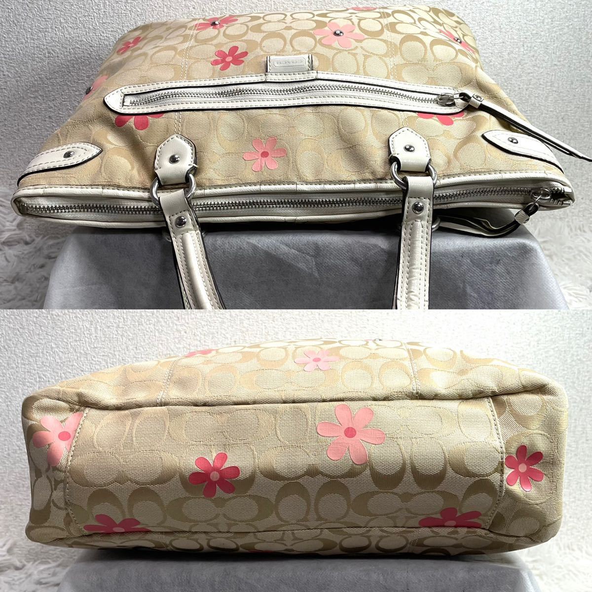 COACH コーチ トートバッグ ハンドバッグ M1392-F29703 CG柄 花柄 